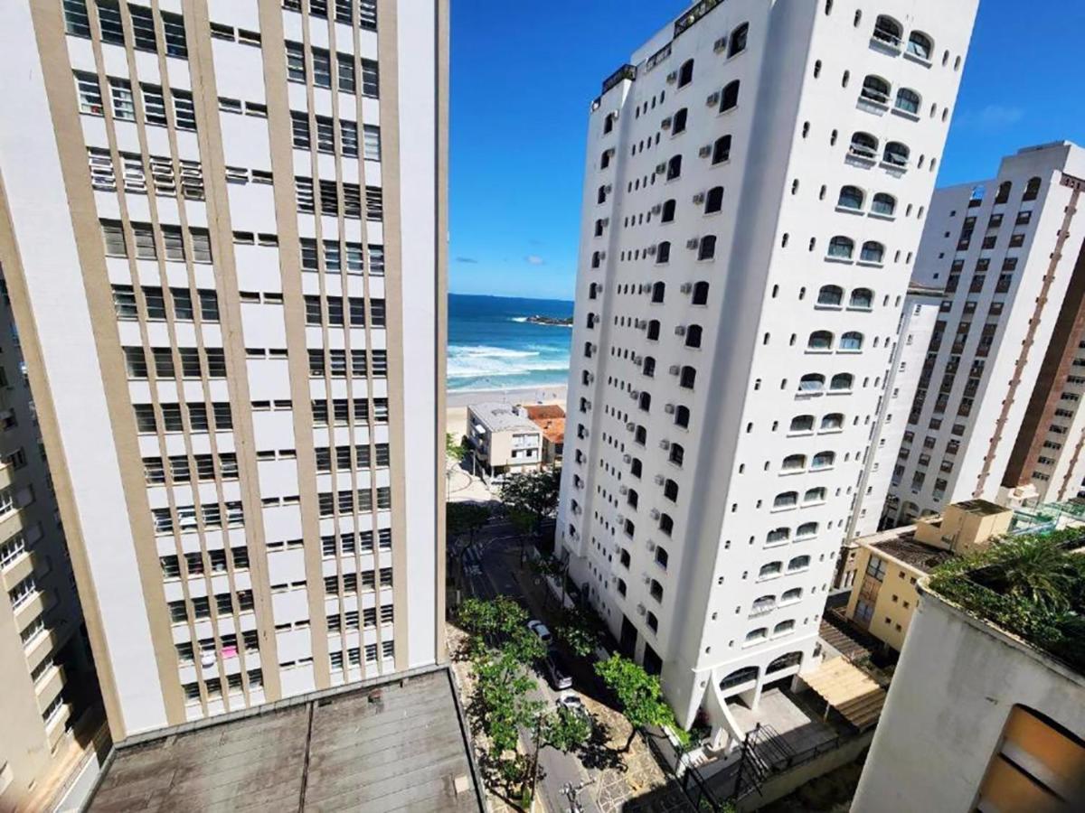 Apartamento 4 Quartos, 3 Banheiros, Vista Para O Mar Pitangueiras, Sacada, 1 Vaga De Garagem, Apenas 50 Metros Do Mar Guarujá Zewnętrze zdjęcie